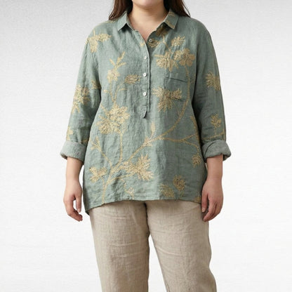 CLAIRE | BLUSA DE LINO ELEGANTE
