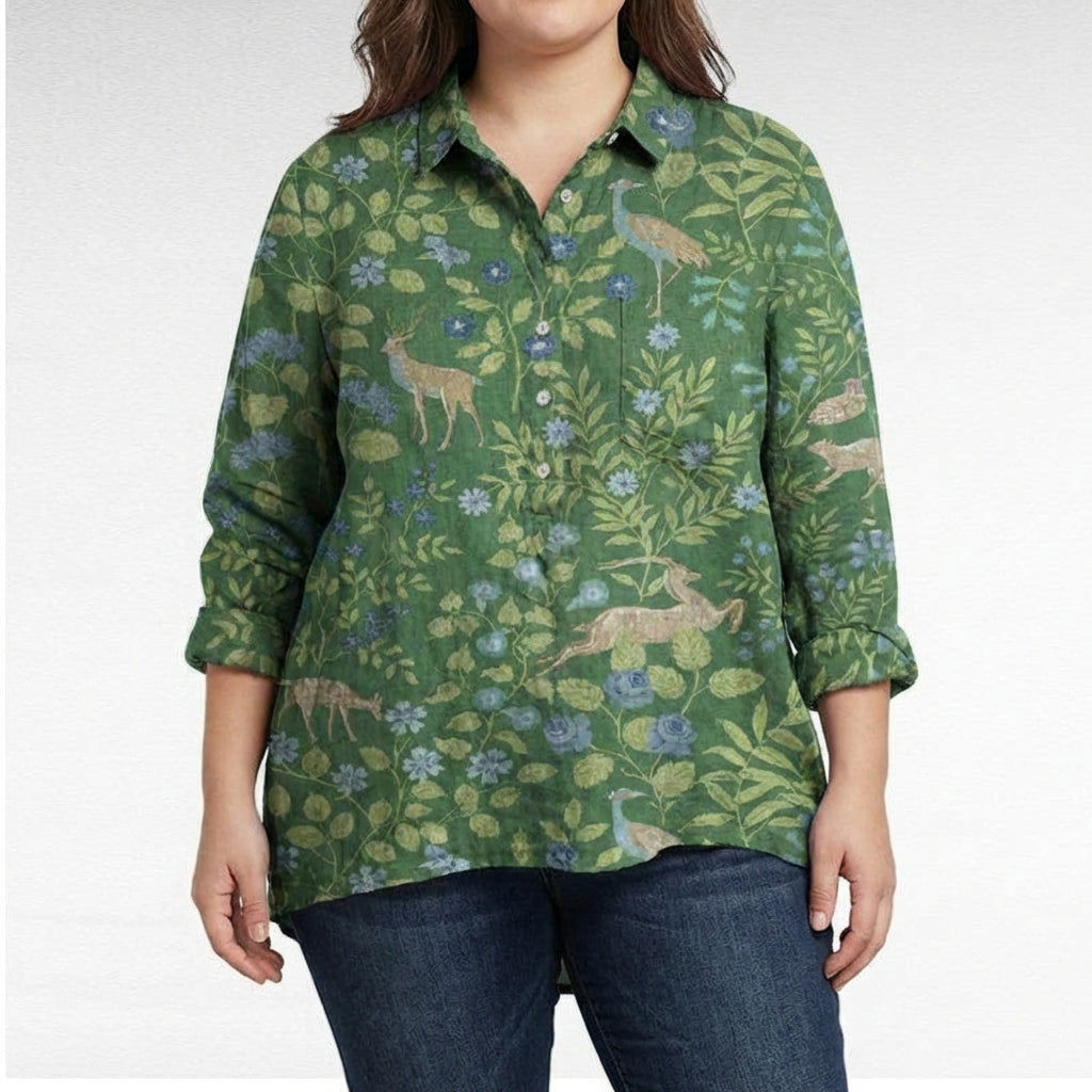 CLAIRE | BLUSA DE LINO ELEGANTE