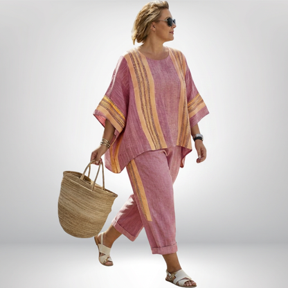 Daisy | Conjunto Boho de Rayas