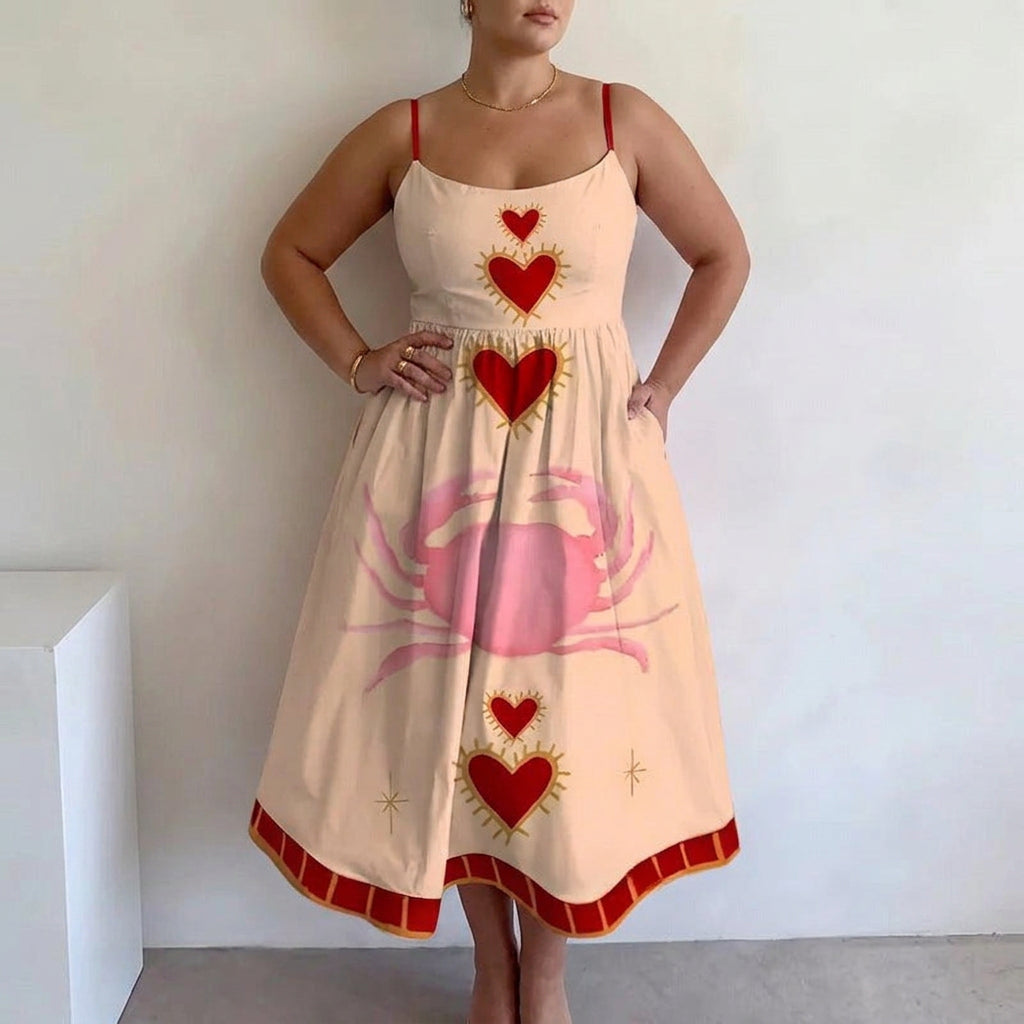Marlowyn | Vestido Midi de Corazones