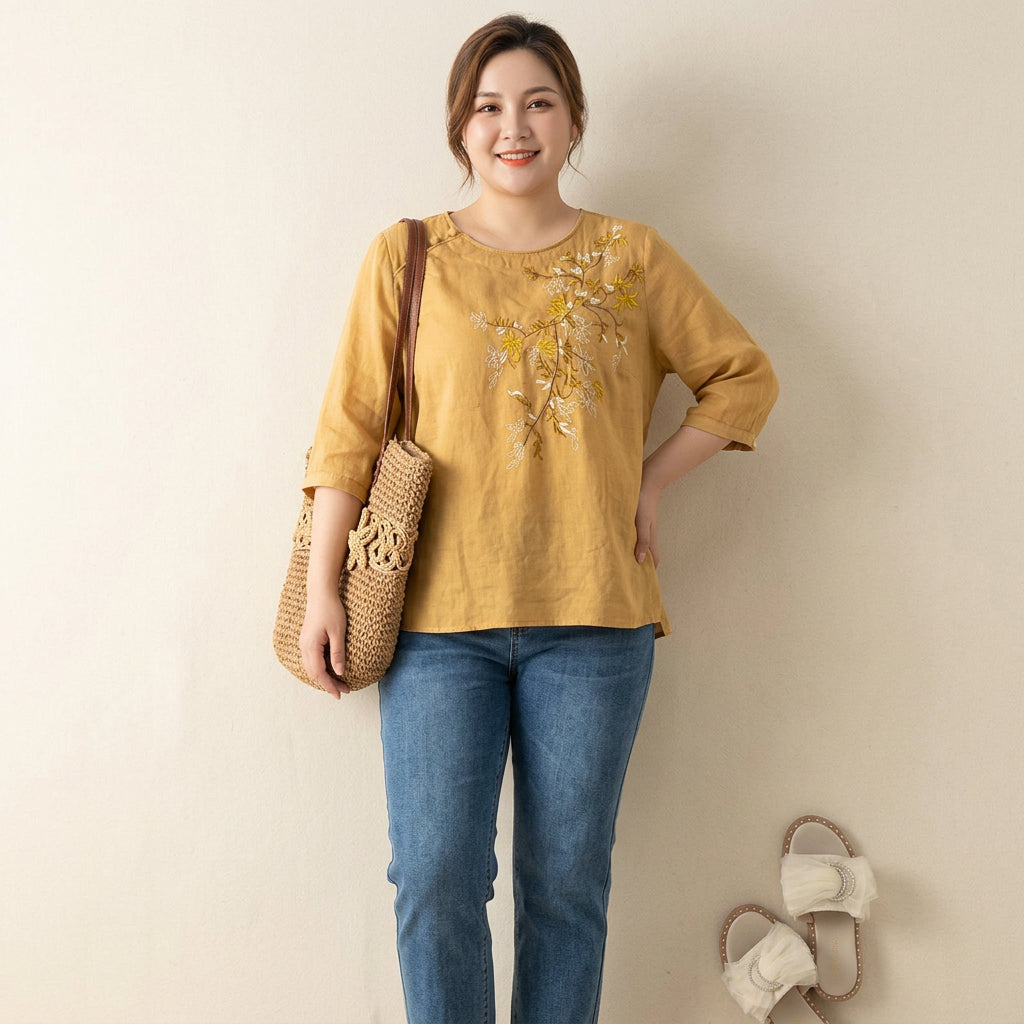 Top de Algodón Bordado Zoey