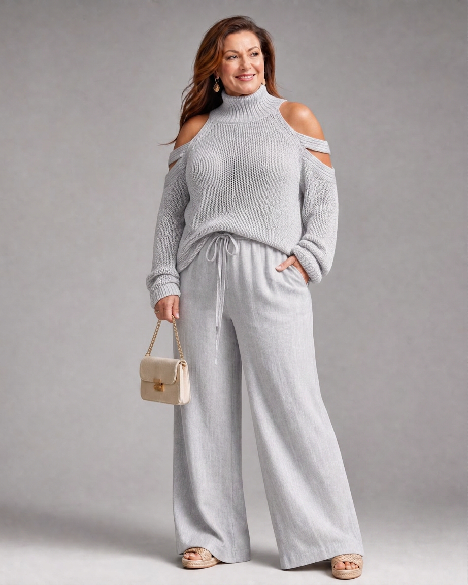 Conjunto de Pantalón de Punto Elamen