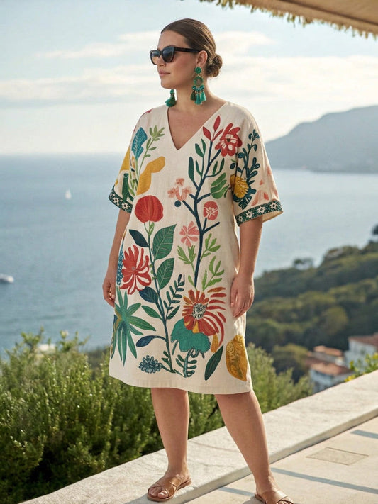 Floraya | Vestido Mini Botánico Playero