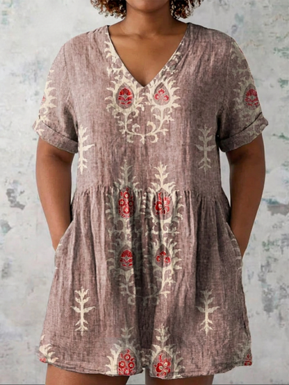 Blusa Larga con Escote en V Elise