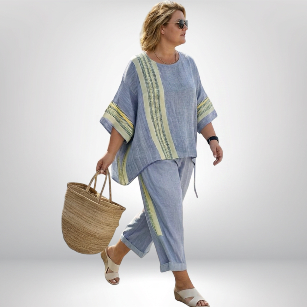 Daisy | Conjunto Boho de Rayas