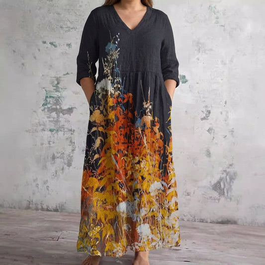 Vestido Largo Pradera de Otoño Elaria