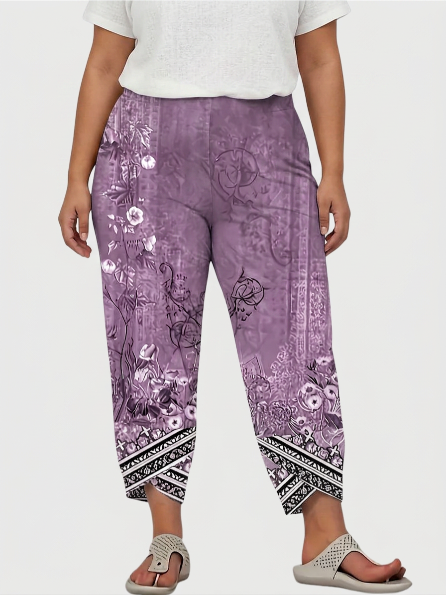 Pantalón Capri Floral Vintage Natasha