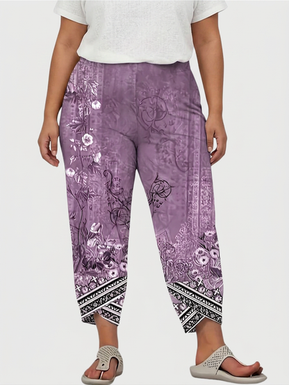 Pantalón Capri Floral Vintage Natasha