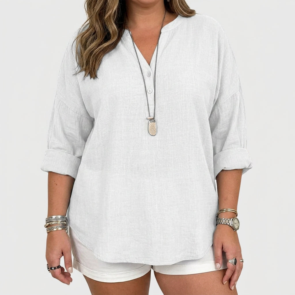 Lenara™ | Flowy Elegant Beach Shirt