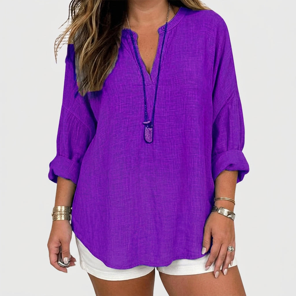 Lenara™ | Flowy Elegant Beach Shirt