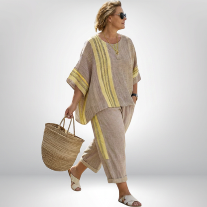 Daisy | Conjunto Boho de Rayas