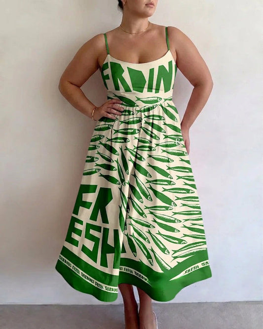 Ellowyn | Vestido Midi Mercado Costero