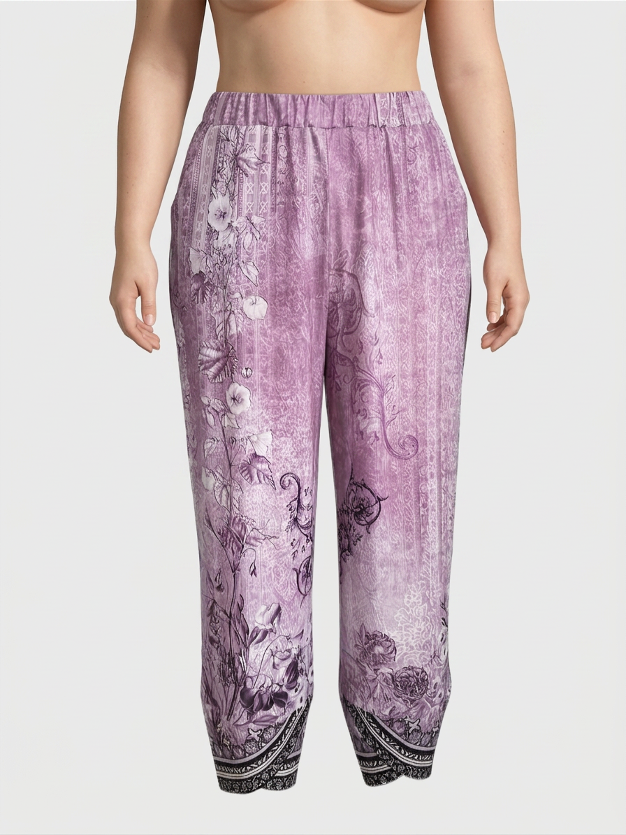 Pantalón Capri Floral Vintage Natasha