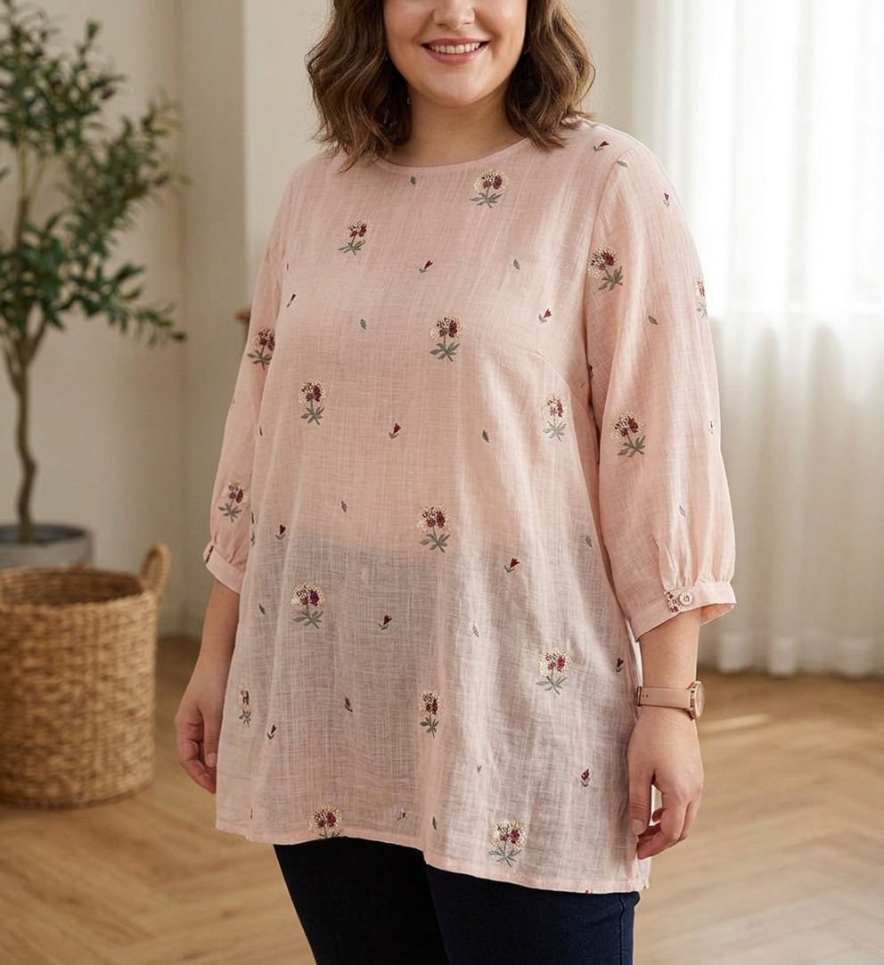 Camisa Floral de Algodón Chloe