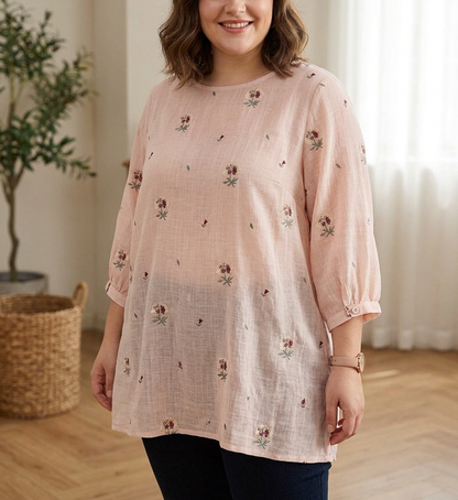 Camisa Floral de Algodón Chloe
