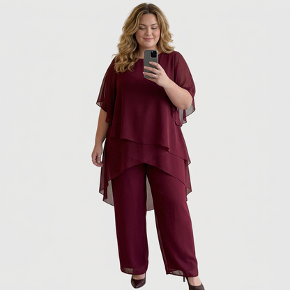 Linda | Conjunto con Pantalón Palazzo Drapeado