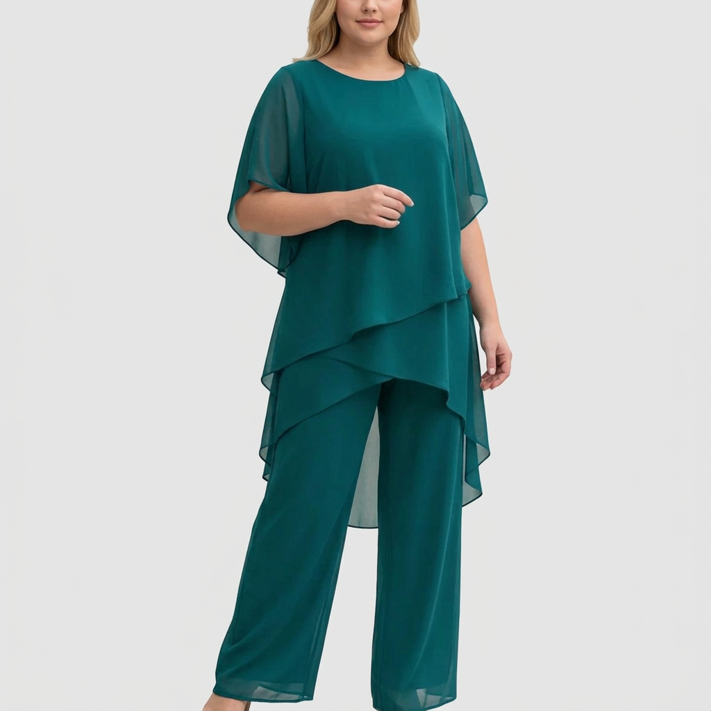 Linda | Conjunto con Pantalón Palazzo Drapeado