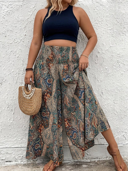 Pantalón de Pierna Ancha Bohemio Melody