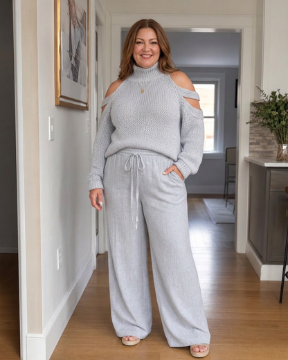 Conjunto de Pantalón de Punto Elamen