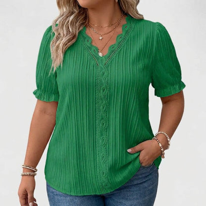 Blusa Elegante con Escote en V Avienne