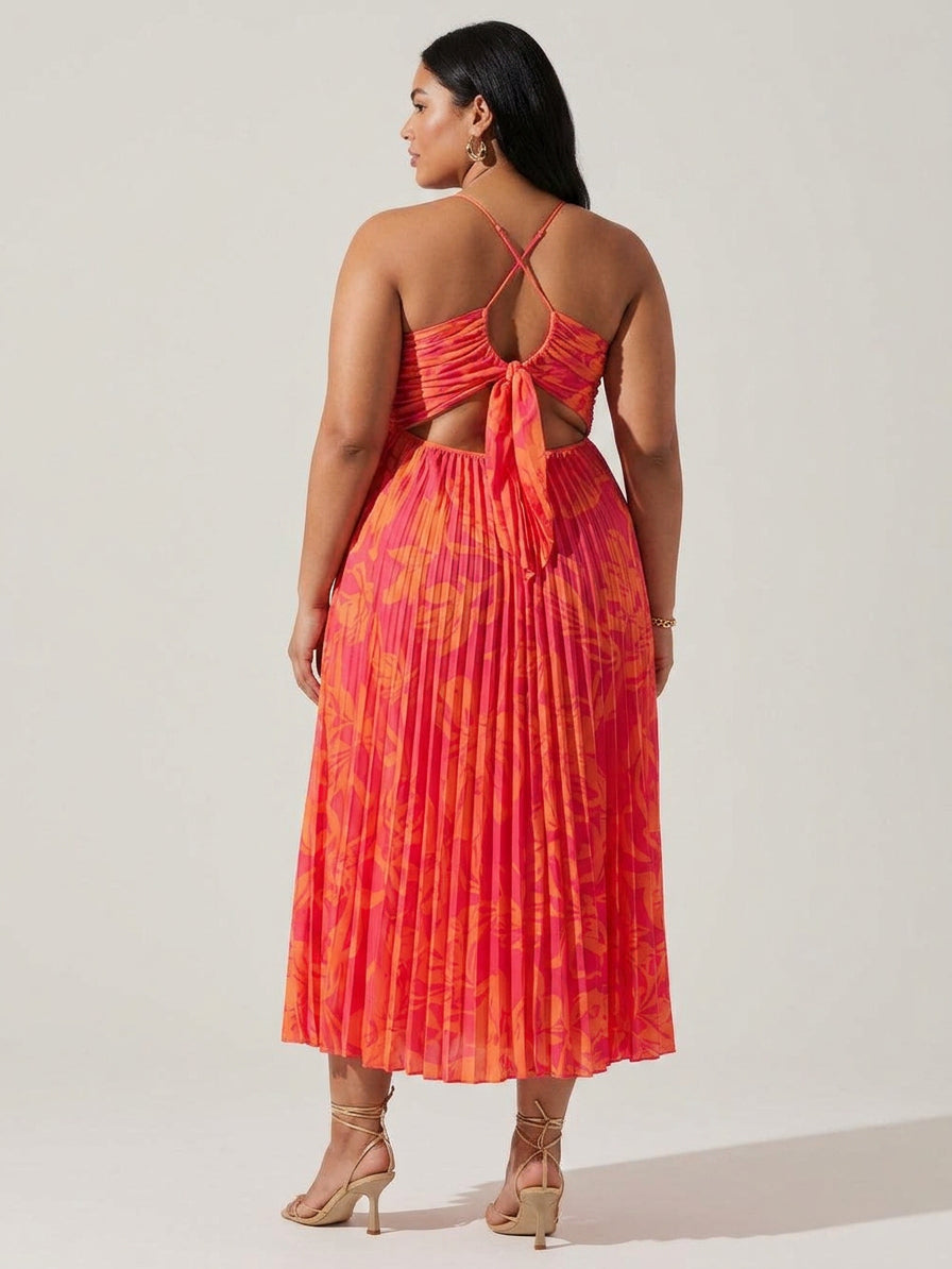 Vestido Midi Floral Elegante Heather