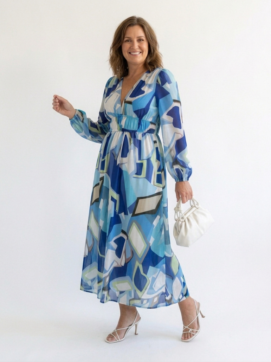 Althea | Vestido Maxi Floral Manga Larga