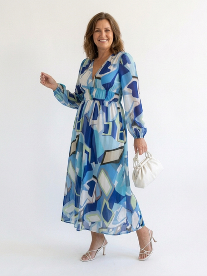 Althea | Vestido Maxi Floral Manga Larga