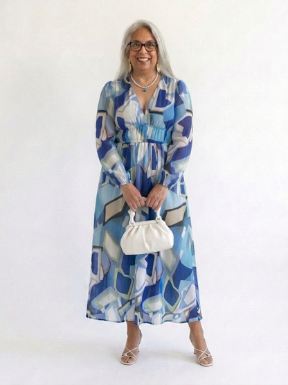 Althea | Vestido Maxi Floral Manga Larga