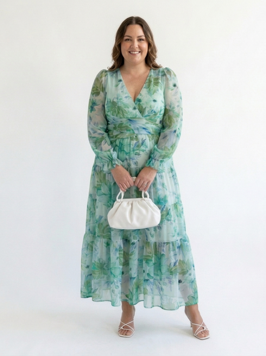 Althea | Vestido Maxi Floral Manga Larga