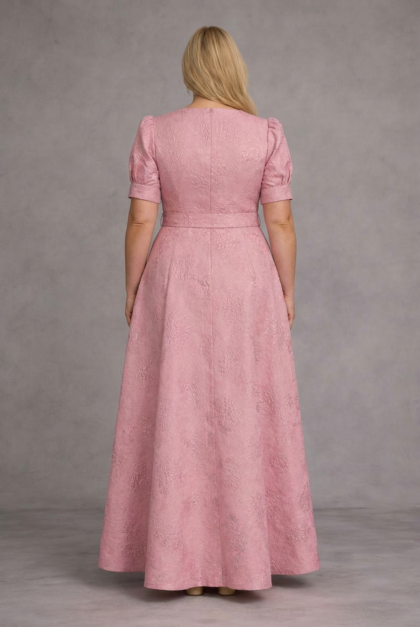 ROSE | VESTIDO MAXI ESTAMPADO CON CINTURÓN