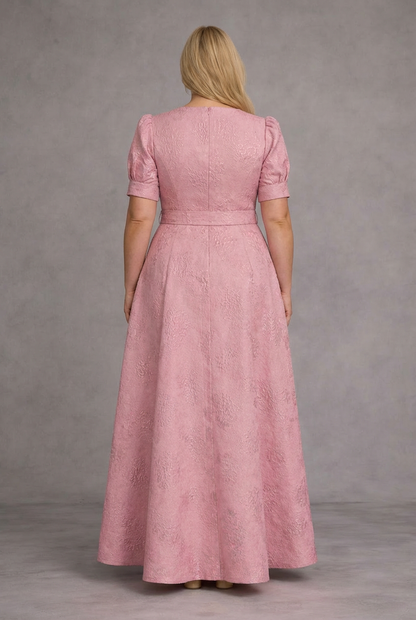 ROSE | VESTIDO MAXI ESTAMPADO CON CINTURÓN