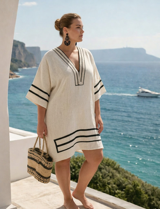 Amira | Vestido Mini Boho Bordado