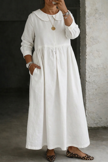 Vestido Vaquero con Cuello Bebé Clara