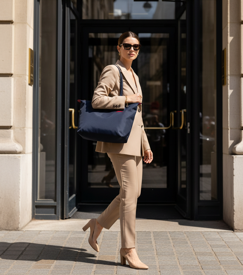 Bolso Tote Grande | Navy