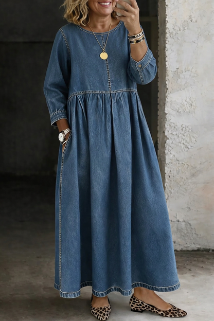 Vestido Vaquero Manga Larga Melissa