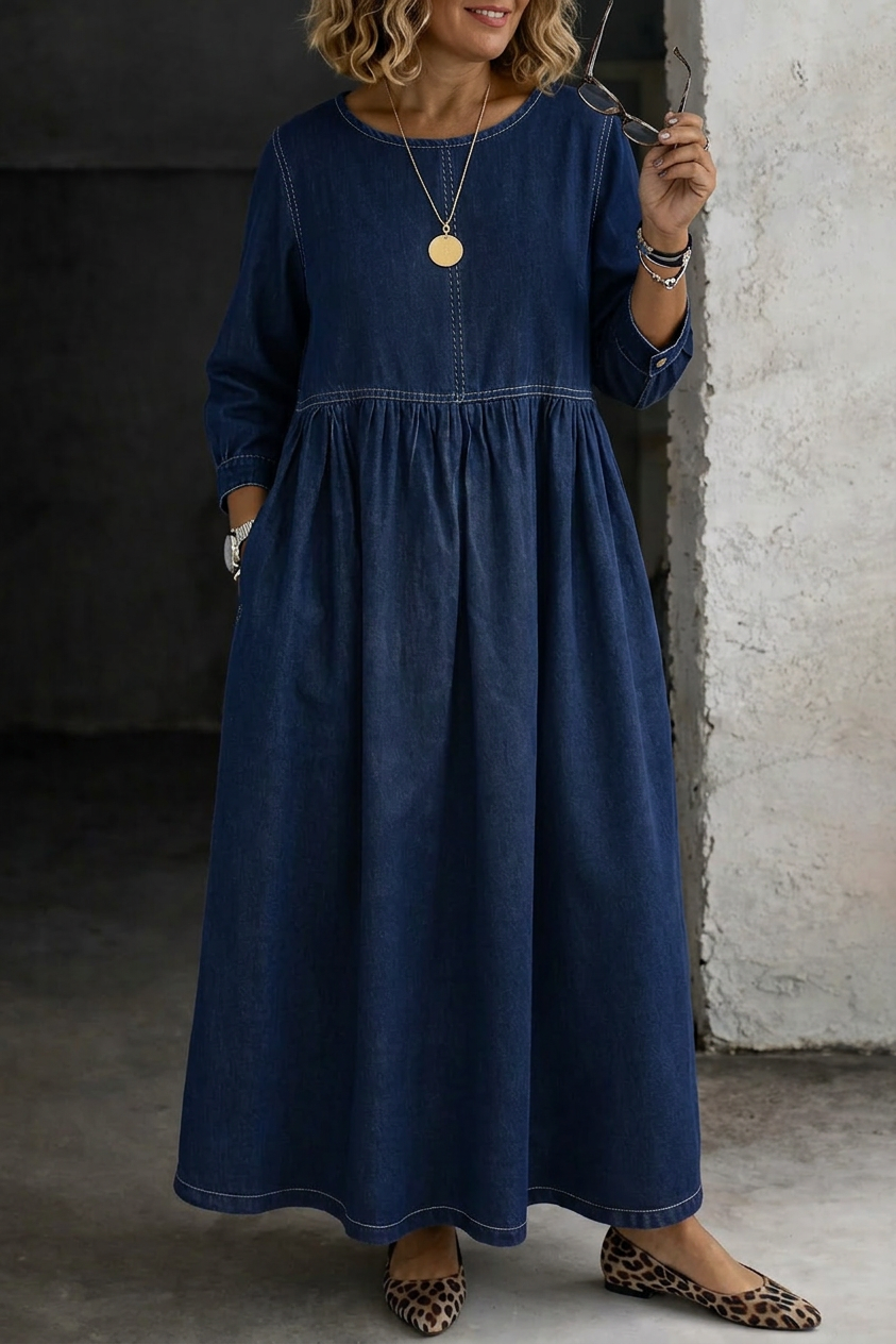 Vestido Vaquero Manga Larga Melissa
