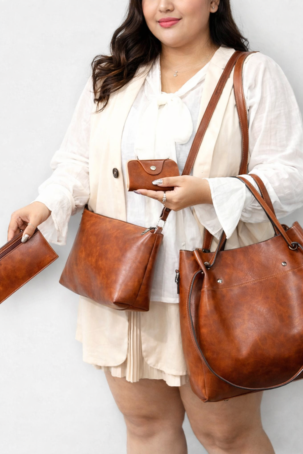 Leah | Conjunto de 4 Bolsos Vintage
