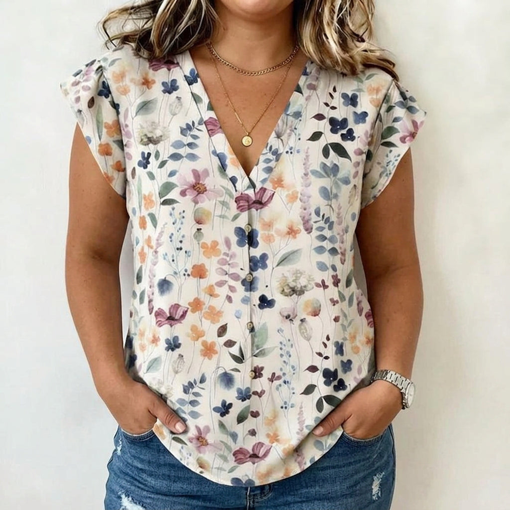 Evelyn | Blusa Floral Vintage
