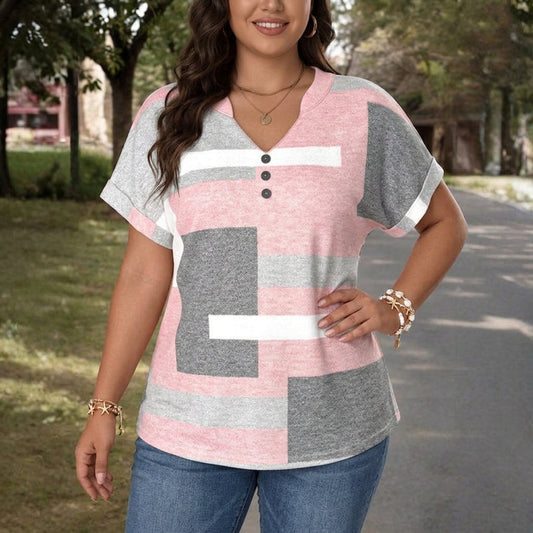 Abby | Blusa Casual en Bloques de Color