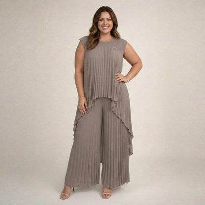Halina | Conjunto Elegante Plisado