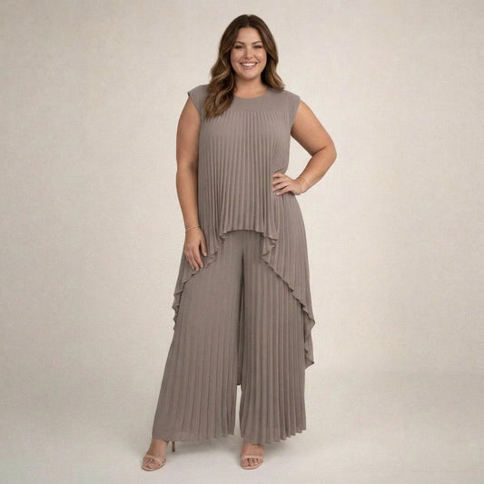 Halina | Conjunto Elegante Plisado