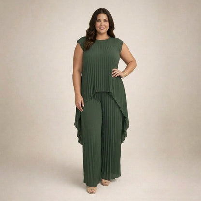 Halina | Conjunto Elegante Plisado