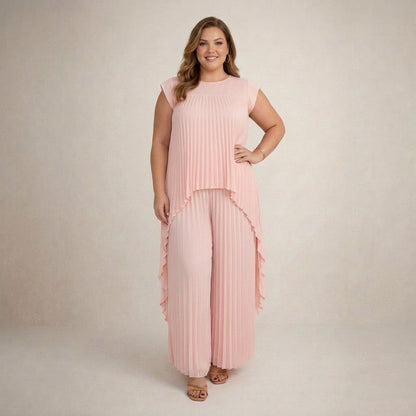 Halina | Conjunto Elegante Plisado