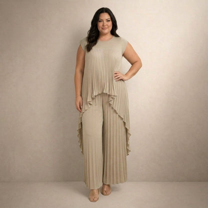 Halina | Conjunto Elegante Plisado