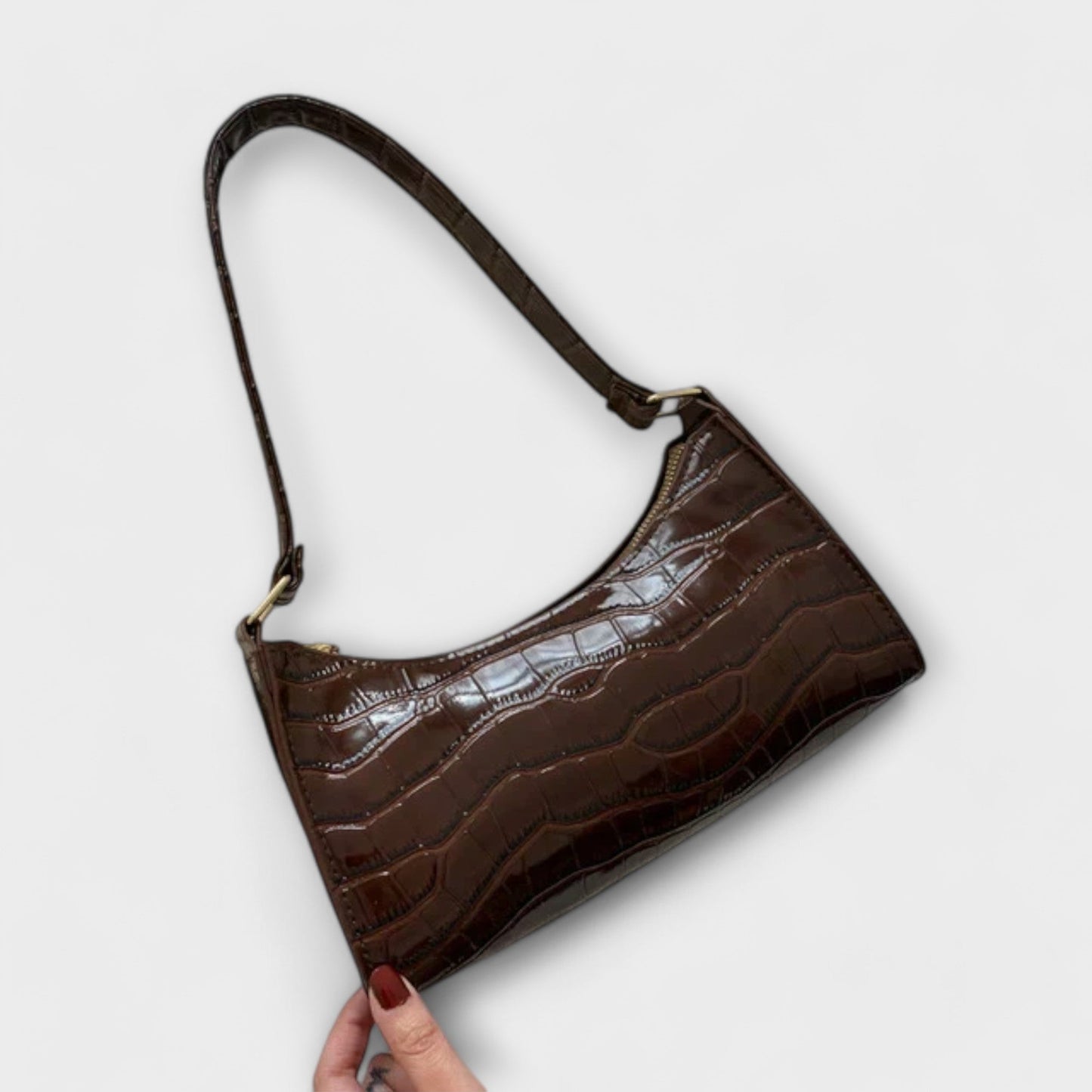 Olivia | Bolso de Cuero Brillante