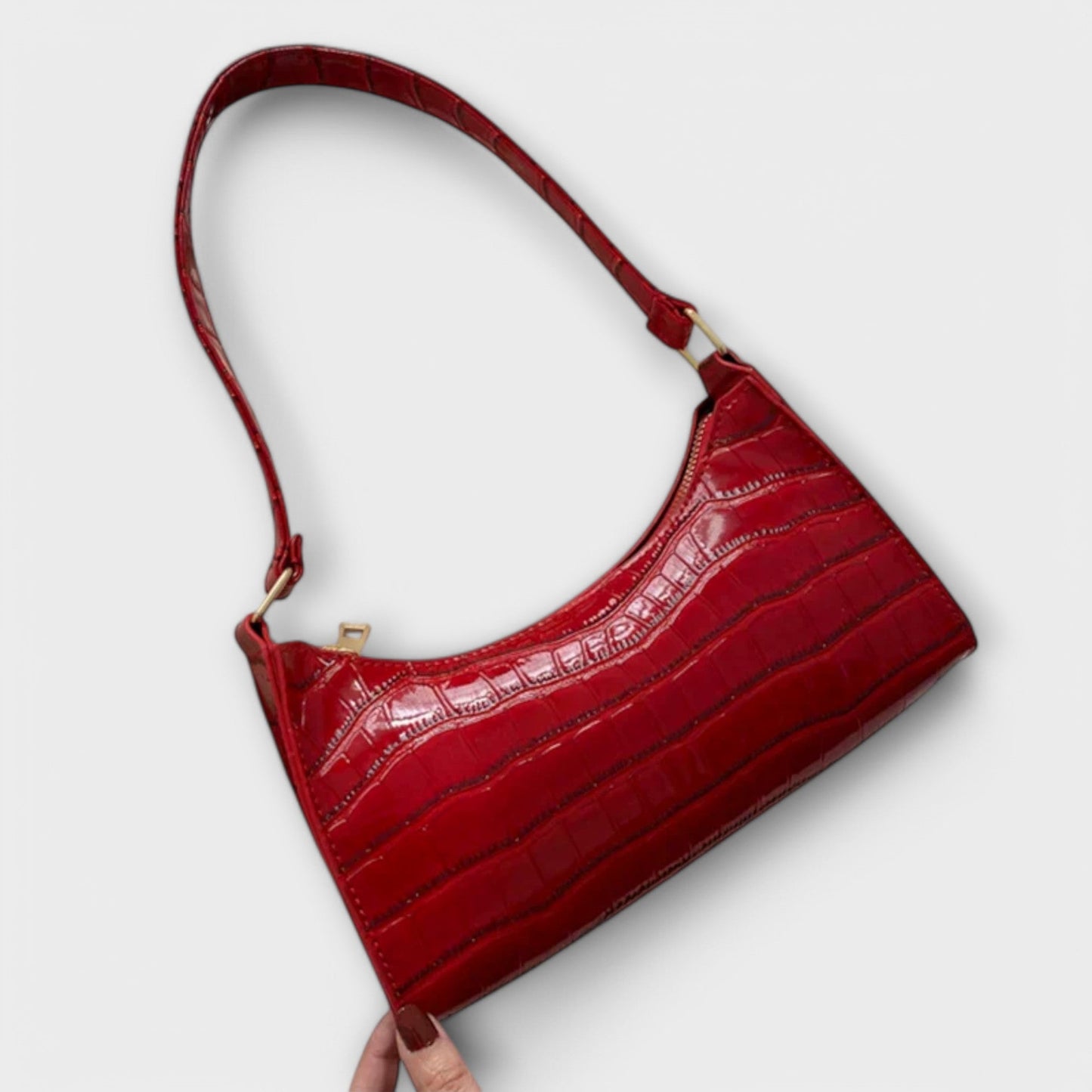 Olivia | Bolso de Cuero Brillante