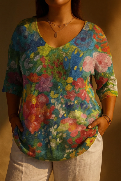 Teresa | Top de Punto Dulce Floral