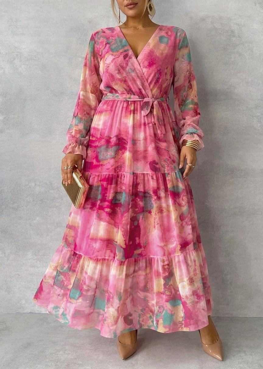 Meli | Vestido Cruzado con Estampado Floral