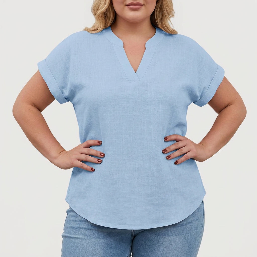 Xavinah | Comfortable V-Neck Blouse
