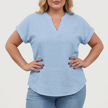 Xavinah | Comfortable V-Neck Blouse